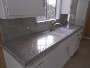 Kitchen Counter Resurfaced and Reglazed in Los Angeles County